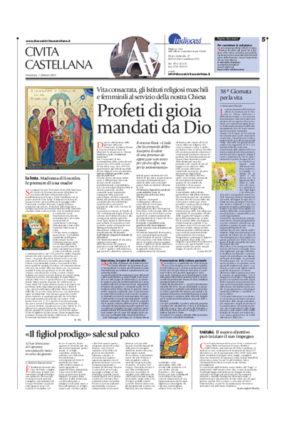 Avvenire - pagina diocesana del 07/02/2016